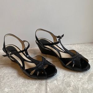Black Sandal Wedges